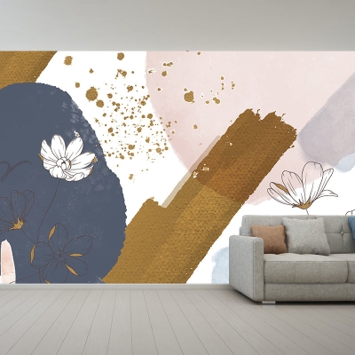 Illustrazione Carta da parati Carta da parati Decorazione vegetale Decorazione murale del salotto