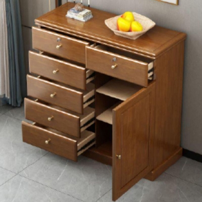 Traditionelle Aufbewahrungstruhe aus massivem Holz, Kommode f&uuml;r Schlafzimmer