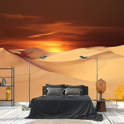 Fotografia Decorazione murale del deserto Decorazione murale decorativa resistente alla muffa per soggiorno