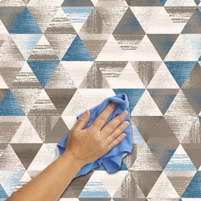 Tappeto moderno con area grigia Tappeto con motivi geometrici in poliestere Tappeto lavabile per la decorazione domestica