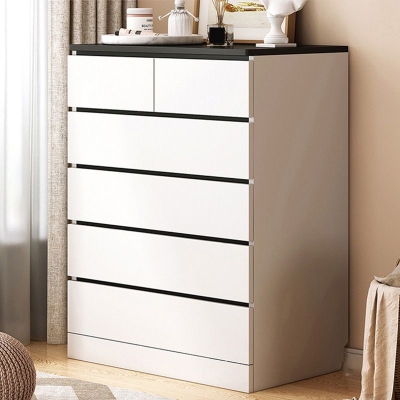 16" breite Holzkommode im modernen Stil, Kommode mit Schubladen und T&uuml;ren