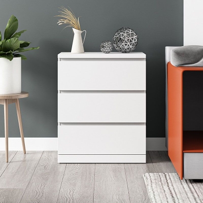 Zeitgen&ouml;ssische Aufbewahrungstruhe f&uuml;r Schlafzimmer, Holzkommode mit Schubladen