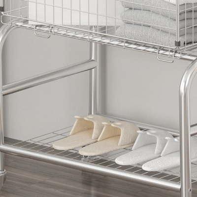Glam Metallic-Kleiderb&uuml;gel, freistehender, beweglicher Garderobenst&auml;nder f&uuml;r Schlafzimmer