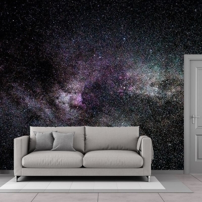 Carta da parati murale con cielo stellato misterioso Carta da parati ecologica per soggiorno