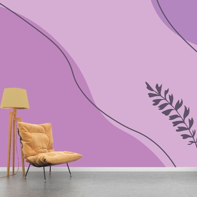 Carta da parati murale Illustrazione minimalista Carta da parati ecologica per camera da letto
