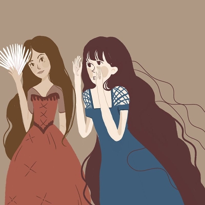 Ritrattistica resistente alla muffa carta da parati illustrazione camera da letto murale