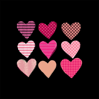 Illustrazione Carta da parati murale resistente alle macchie con motivo a cuore Decorazione murale per soggiorno