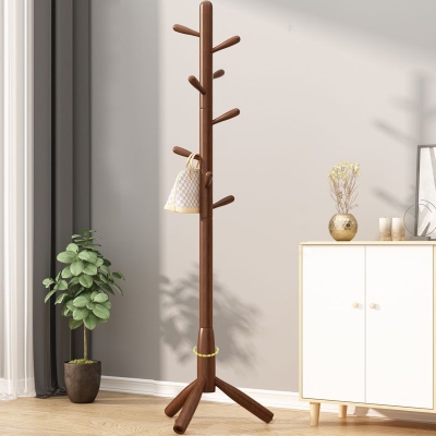 Zeitgen&ouml;ssischer Flurbaum mit Haken, Garderobenst&auml;nder aus Holzwerkstoff