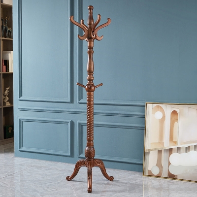 Massivholz-Garderobe, traditioneller einfacher Wohnzimmer-Boden-Kleiderb&uuml;gel
