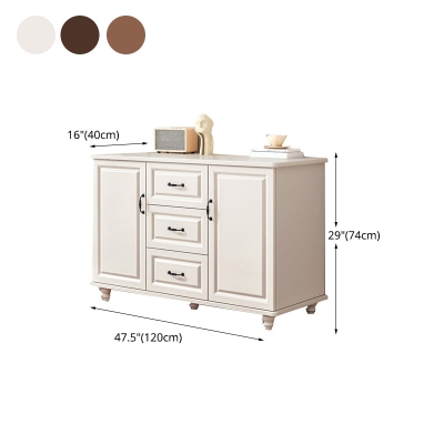 16" breite horizontale Kommode aus Holz mit Schubladen und T&uuml;ren