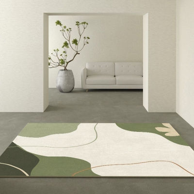 Tapete colorblock moderno Morandi Color Area Tapete de poli&eacute;ster f&aacute;cil de cuidar para quarto