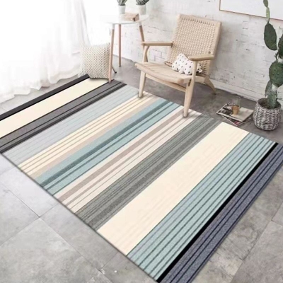 Tappeto a losanga bianco Tappeto lavabile per interni casual in poliestere per la decorazione domestica