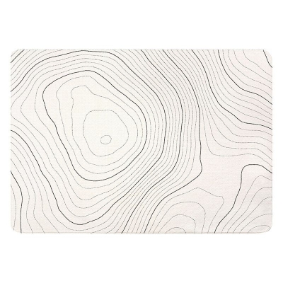 Tappeto moderno dalla linea minimalista Tappeto per interni in finto cashmere bianco Tappeto antiscivolo per camera da letto