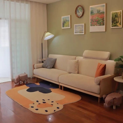 Novit&agrave; Tappeto a blocchi di colore Tappeto moderno in poliestere per animali domestici per la decorazione domestica