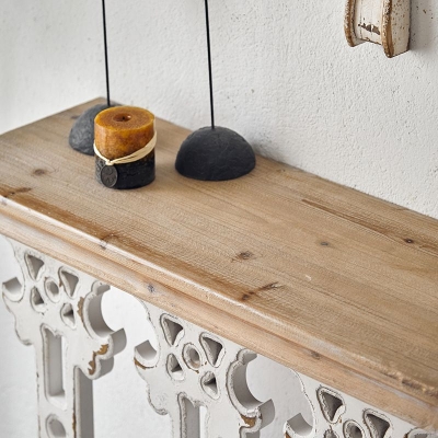 Franz&ouml;sischer Landhaus-Holz-Akzenttisch, rechteckiger Konsolen-Sofatisch f&uuml;r den Flur