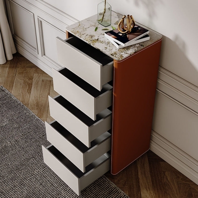 Moderne W&auml;schetruhe aus Stein, vertikale Aufbewahrungstruhe f&uuml;r das Schlafzimmer