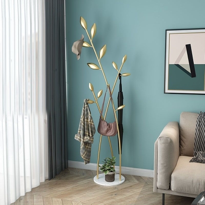 Ganci in metallo per albero d'ingresso glamour inclusi appendiabiti da terra