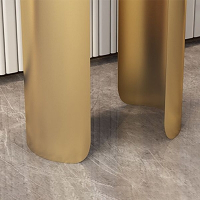11,81" W Glam Konsolen-Akzenttisch, ovaler Konsolen-Sofatisch mit antikem Finish