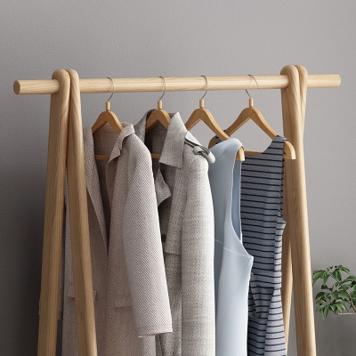 Zeitgen&ouml;ssischer Kleiderb&uuml;gel aus massivem Eschenholz, Regal-Design-Garderobe f&uuml;r das Wohnzimmer