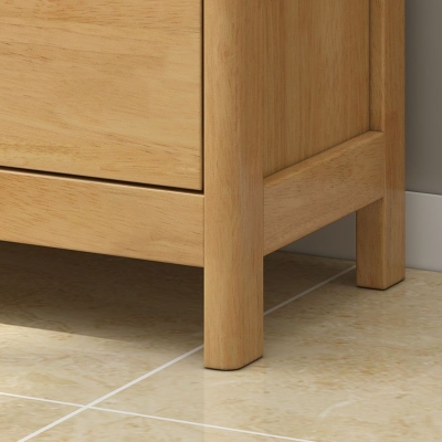 16" breite Aufbewahrungstruhe aus Gummiholz, moderne Kommode mit Schubladen f&uuml;r das Schlafzimmer