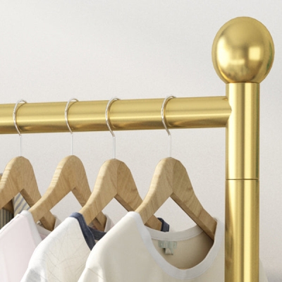 Modernes Eingangs-Set, Metall-H&auml;ngeschiene, unteres Regal und 2 Haken-Kleiderb&uuml;gel