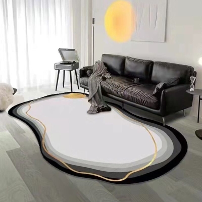 Tappeto casual marrone Tappeto per interni in poliestere con colori a contrasto Tappeto con supporto antiscivolo per soggiorno