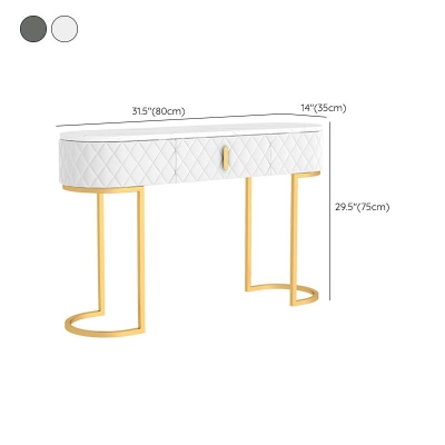 Glam Marmor-Konsolentisch, goldener Eisen-Konsolen-Sofatisch f&uuml;r den Flur