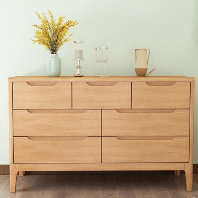 Moderne Kommode aus massivem Holz mit 5/6/7 Schubladen