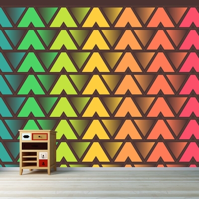 Odporna na plamy geometryczna fototapeta Ilustracja Dekoracyjna fototapeta