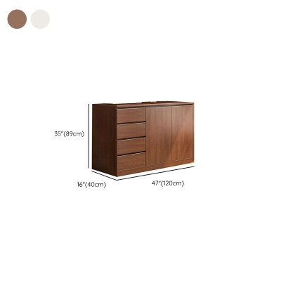 Moderne Kommode aus Holz mit einer Breite von 15,6 Zoll