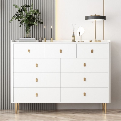 Glam horizontale Doppelkommode aus Stein mit Schubladen f&uuml;r das Schlafzimmer