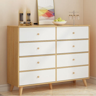 Zeitgen&ouml;ssische Aufbewahrungstruhe aus Holz mit mattem Finish, Schlafzimmerkommode