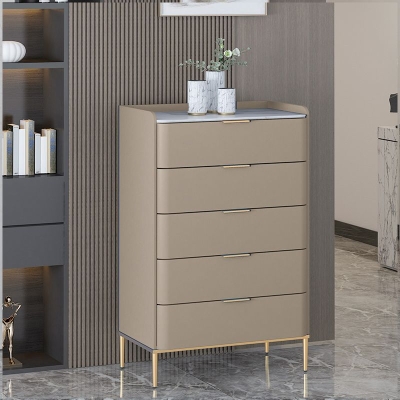 Zeitgen&ouml;ssische 16-Zoll-Steinkommode f&uuml;r Schlafzimmer mit Schubladen