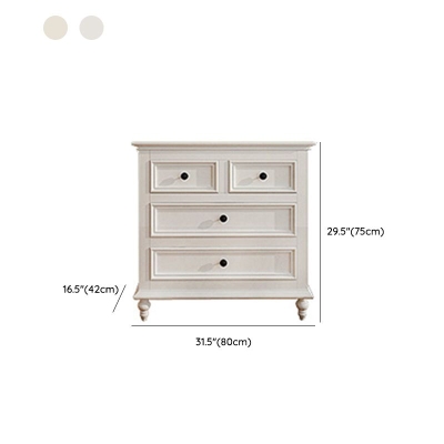Cassettiera portaoggetti scandinava in legno bianco inclusa per la casa