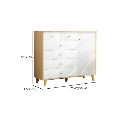 Com&ograve; contemporaneo in legno prodotto con cassettiera portaoggetti, larghezza 14,82 pollici