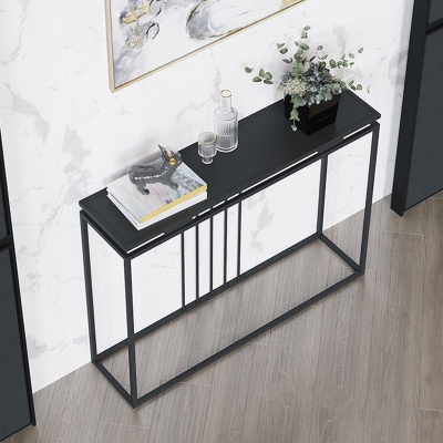 Moderner Konsolen-Akzenttisch, Konsolentisch mit Antik-Finish aus Metall