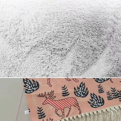 Tappeto grafico casual Tappeto per interni beige in poliestere Tappeto lavabile per salotto