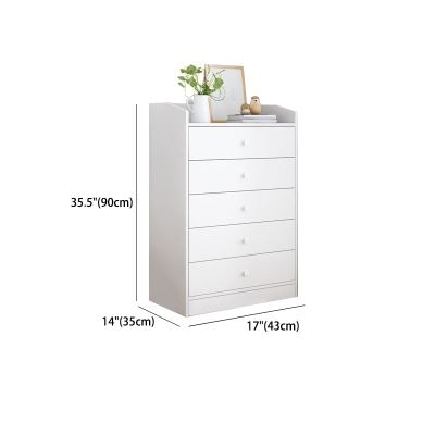 Cassettiera portaoggetti bianca in legno in stile moderno per camera da letto con cassetto