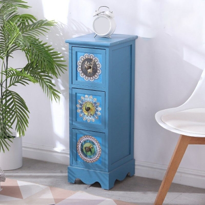 12" D Massivholz-Aufbewahrungstruhe Traditionelle Dessous-Truhe mit Schubladen