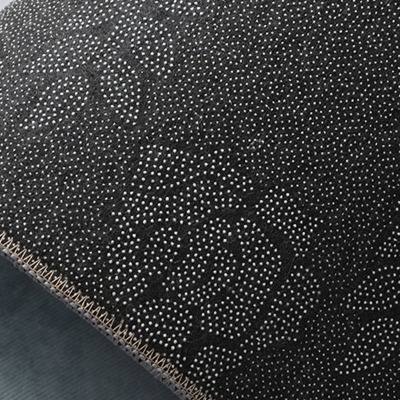 Tappeto moderno grigio scuro Tappeto lavabile per interni con geometria in poliestere per soggiorno