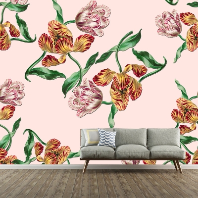 Illustrazione Decorazione murale vegetale Resistente alle macchie Decorazione murale per soggiorno