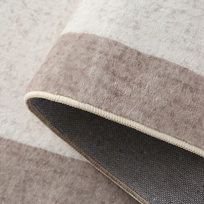 Tappeto beige casual Tappeto in poliestere colorato in grumi Tappeto resistente alle macchie per soggiorno