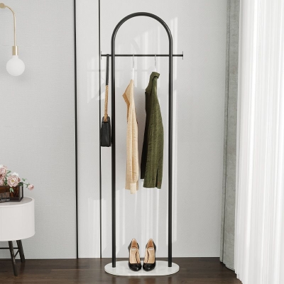 Glam Metallic-Kleiderb&uuml;gel in U-Form, freistehender Garderobenst&auml;nder f&uuml;r Schlafzimmer