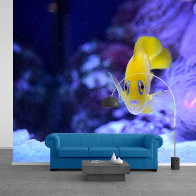 Fotomurale fotografico Fotomurale per salotto con motivi di pesce