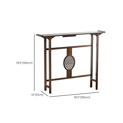 Tavolo consolle moderno Mid-Century Tavolino rettangolare in legno