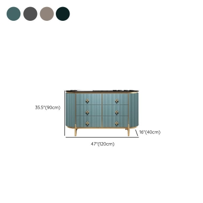 Stone Glam Aufbewahrungstruhe f&uuml;r Schlafzimmer, horizontale Kommode mit Schubladen