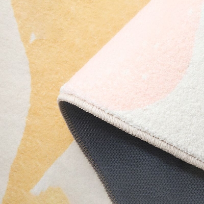 Tappeto casual verde Tappeto con motivo a quadri in poliestere Tappeto resistente alle macchie per la decorazione domestica