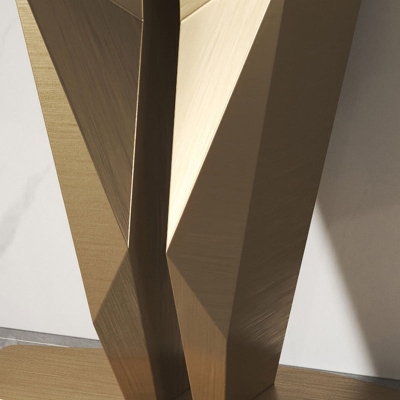 Konsolentisch aus Stein, moderner rechteckiger Akzenttisch, 84,9 cm hoch