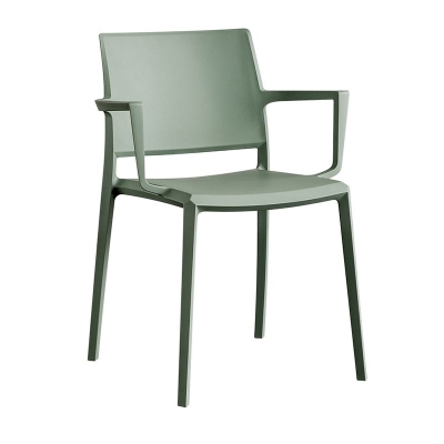 Sedia da pranzo da cucina contemporanea Sedia da pranzo in plastica per la casa