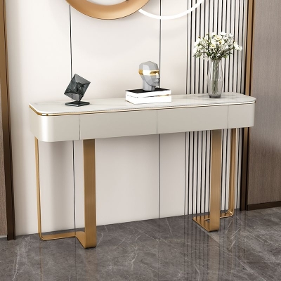 Konsolentische im Glam-Stil, Sofa-Konsolen-Sofatisch, 33,5 Zoll hoher Flur
